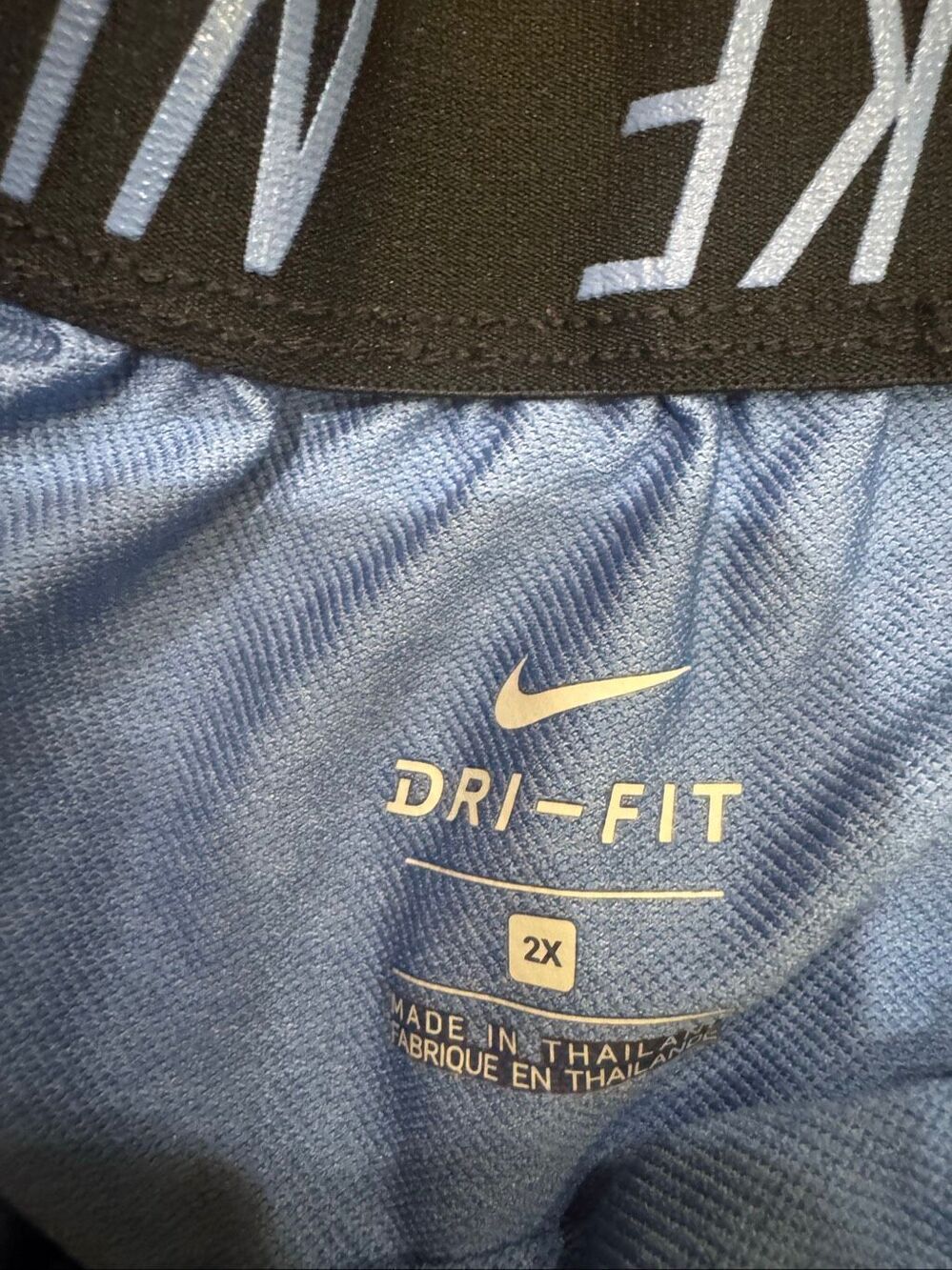 Nike Dri-FIT Women’s Running Shorts Size 2X Blue Athletic Workout Plus Size - Picture 4 of 5
